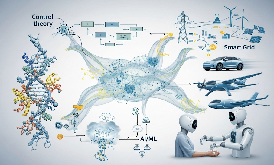 A diagram illustrating the research focus areas
