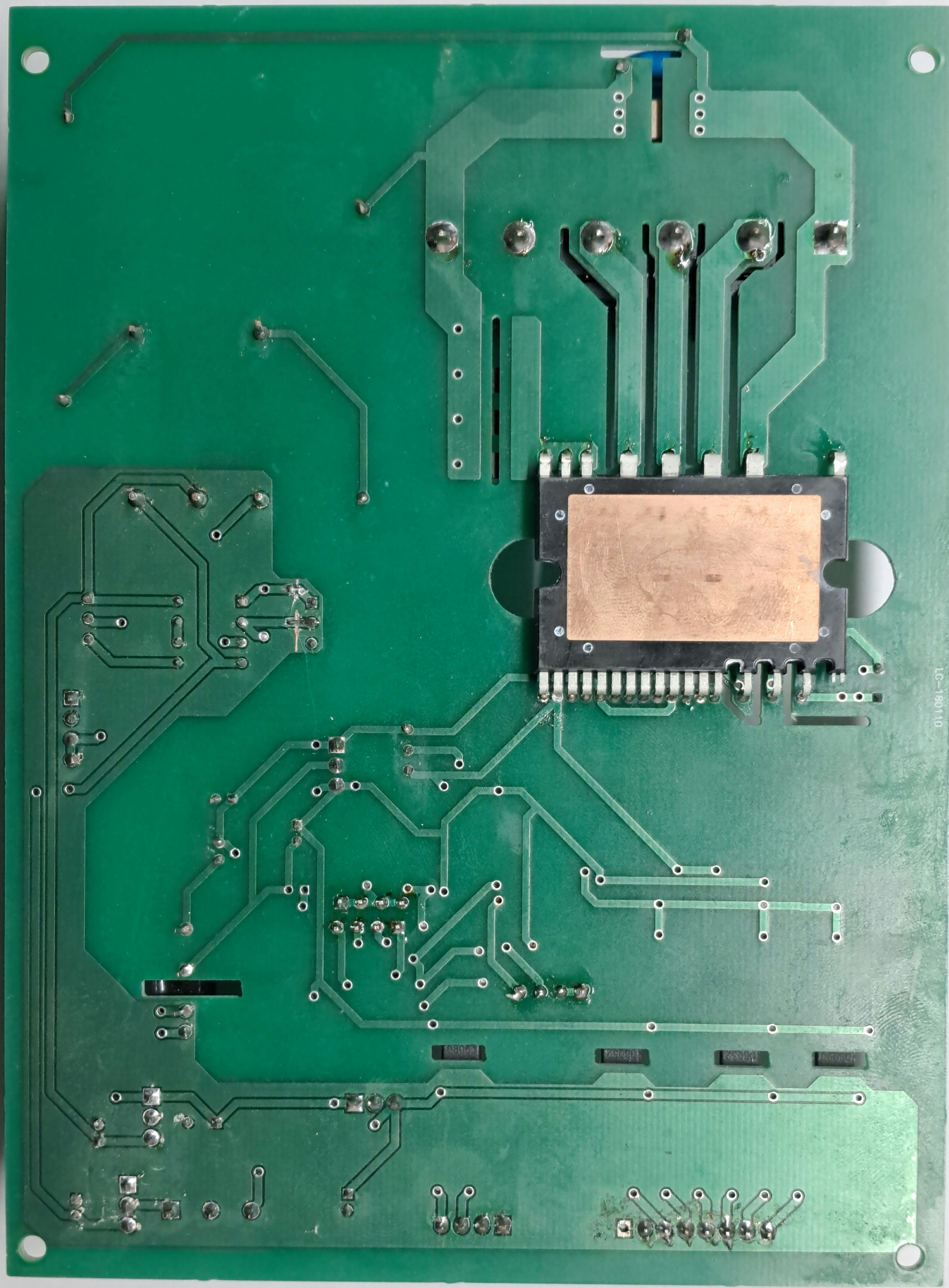 PCB layout bottom view