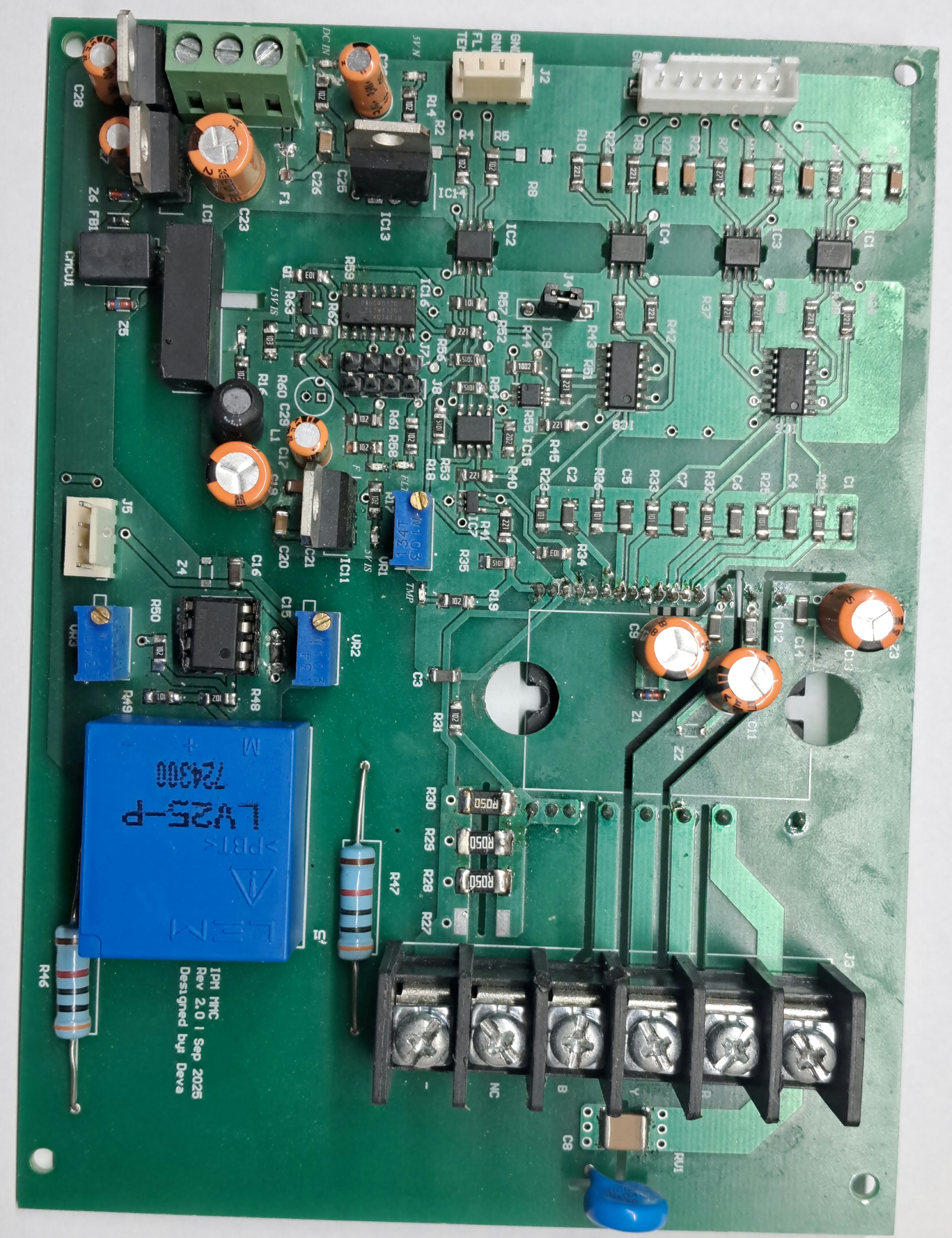 PCB layout top view