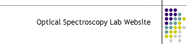 Optical Spectroscopy Lab Website
