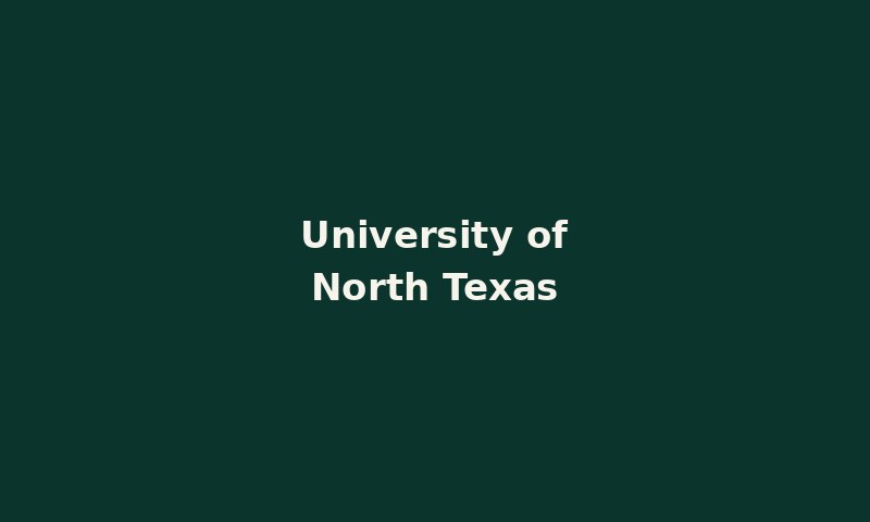 University of North Texas